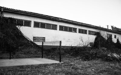 Warehouse and stadium in Crkvina near Šamac